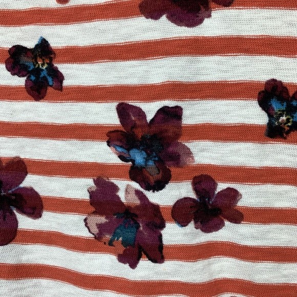 Floral Striped Women's Blouse - Picture 4 of 15